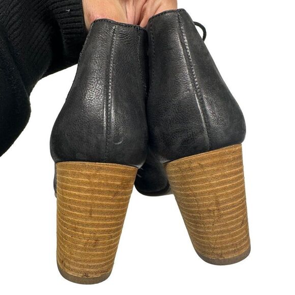 Paul Green Catalina Perforated Lace Up Leather Ankle Booties Boots Womens Size U - Picture 4 of 10